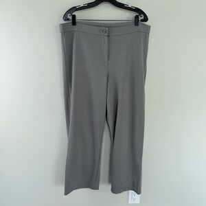 Eileen Fisher Flex Tencel Ponte‎ Pants Zinc Gray Straight Leg Women’s Large